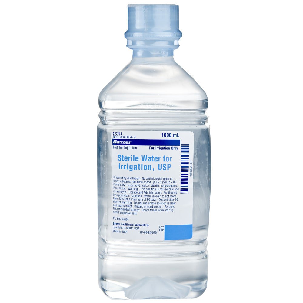 Sterile Water for Irrigation - 1000ML Baxter - Sands Canada