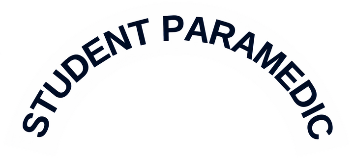 "STUDENT PARAMEDIC" ROCKER STICKER FOR HELMET - SOLD INDIVIDUALLY - Sands Canada