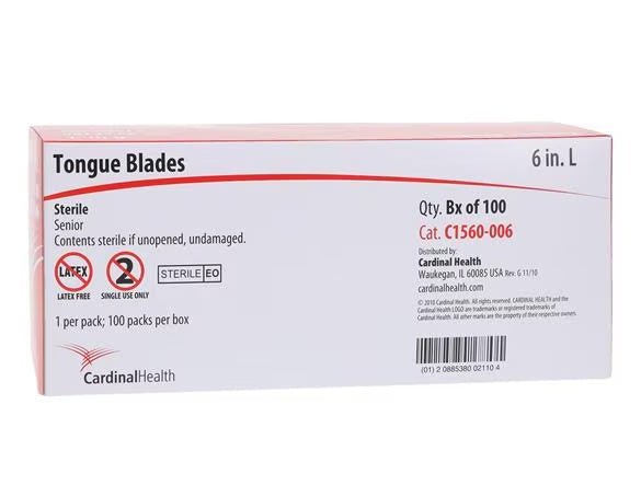 Tongue Depressors 6" - Box of 100 or 500 - Sands Canada