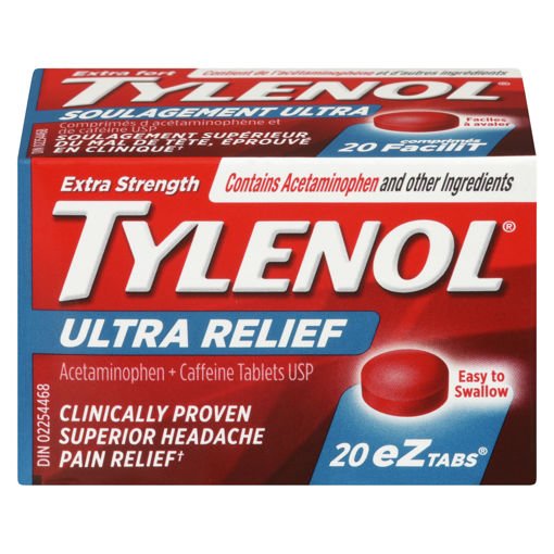 Tylenol Ultra Relief - Tough On Headaches - EZ Tab 20 - Sands Canada