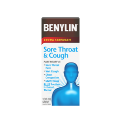 Benylin Extra Strength Sore Throat & Cough - 100ml