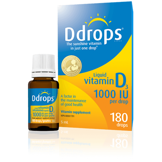 Ddrops® 1000 IU - 180 Drop bottle