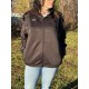 Black Solid Fleece Jacket